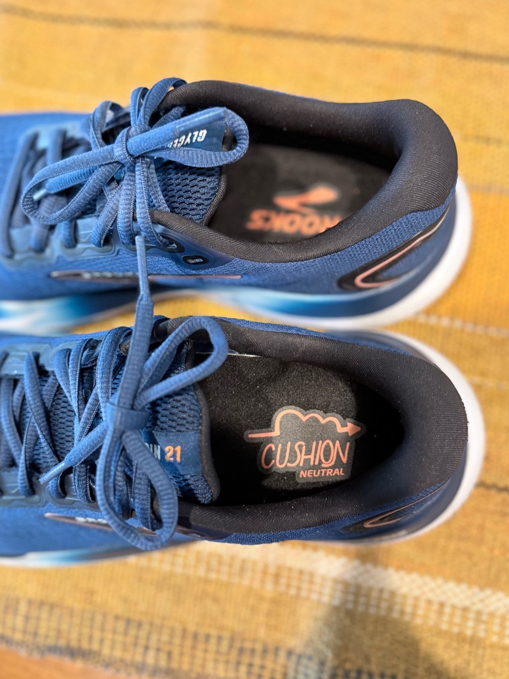 Men’s Brooks Glycerin 21 Navy Running Shoes 9.5 - Picture 7 of 7